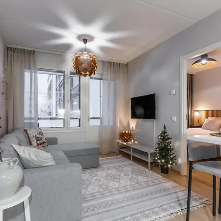Scandi Forest Flat Across From The Train Station Apartmán Rovaniemi