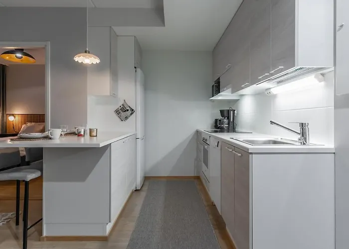 Appartement Scandi Forest Flat Across From The Train Station Rovaniemi