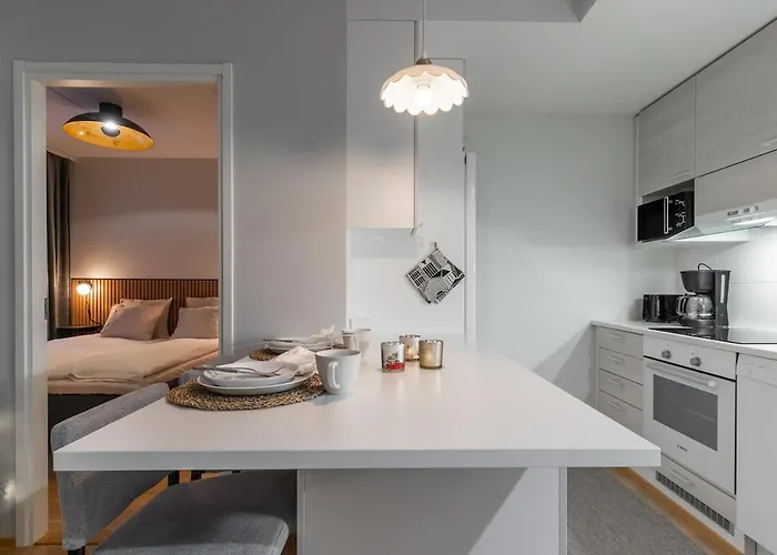 Apartment Scandi Forest Flat Across From The Train Station Rovaniemi