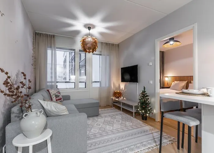 Scandi Forest Flat Across From The Train Station Appartement Rovaniemi